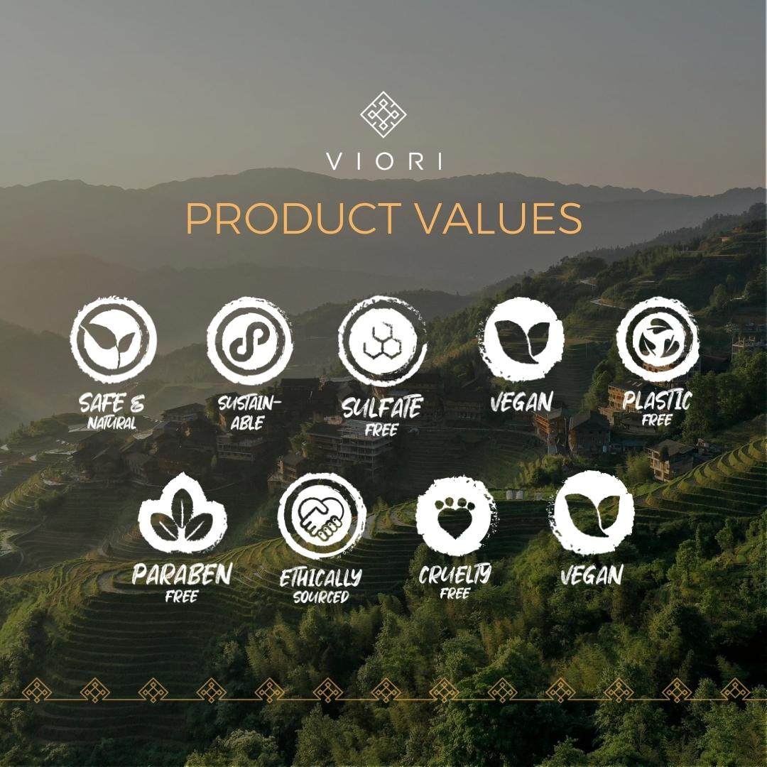 Viori Beauty Rice Water Conditioner Bar Terrace Garden™ Floral Scent