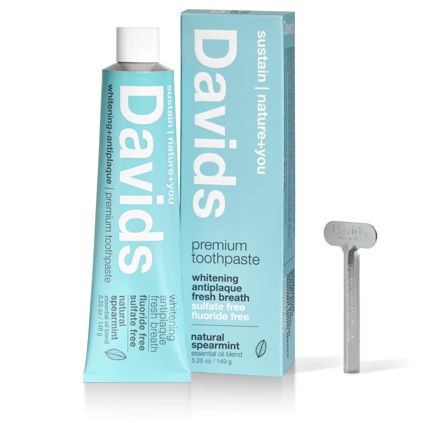 Davids Natural Toothpaste - Spearmint