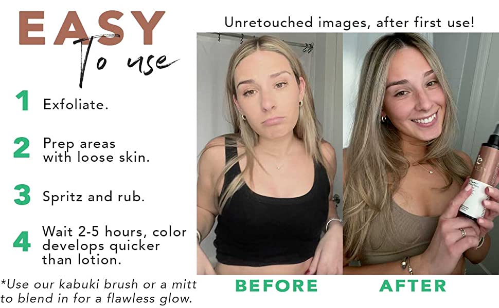 Beauty by Earth Self-Tanner Body Spray - Fair/Medium