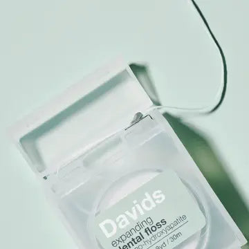 Davids Natural Toothpaste Mint Dental Floss - Refillable Dispenser