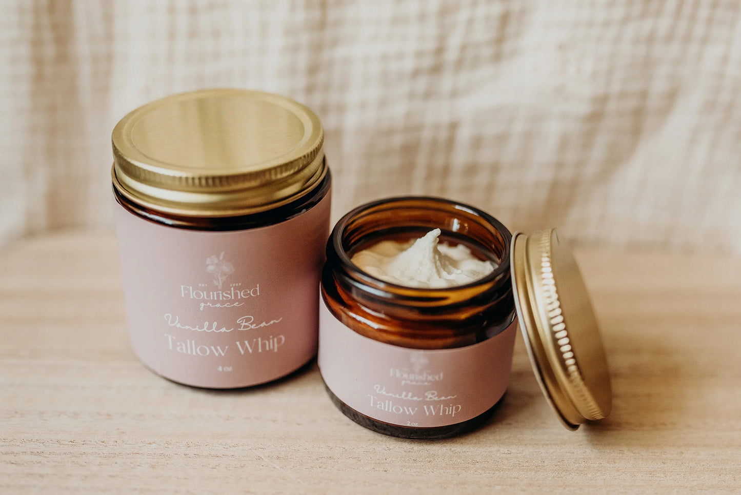 Flourished Grace Vanilla Bean Tallow Whip