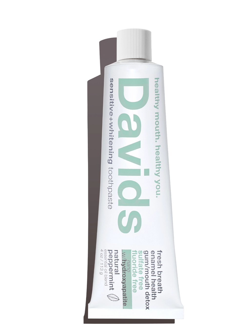 Davids Natural Sensitive + Whitening Toothpaste - Peppermint