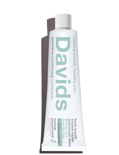 Davids Natural Sensitive + Whitening Toothpaste - Peppermint