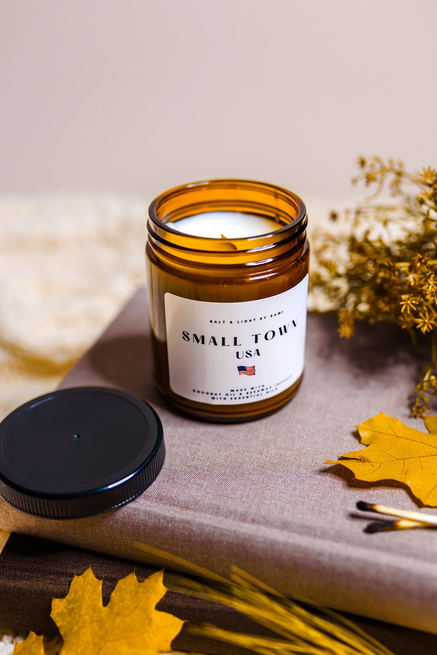 Salt & Light by Sami Organic Coconut & Beeswax Candles