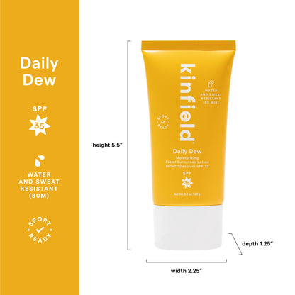 Kinfield Daily Dew Spf 35 Moisturizing Face Sunscreen