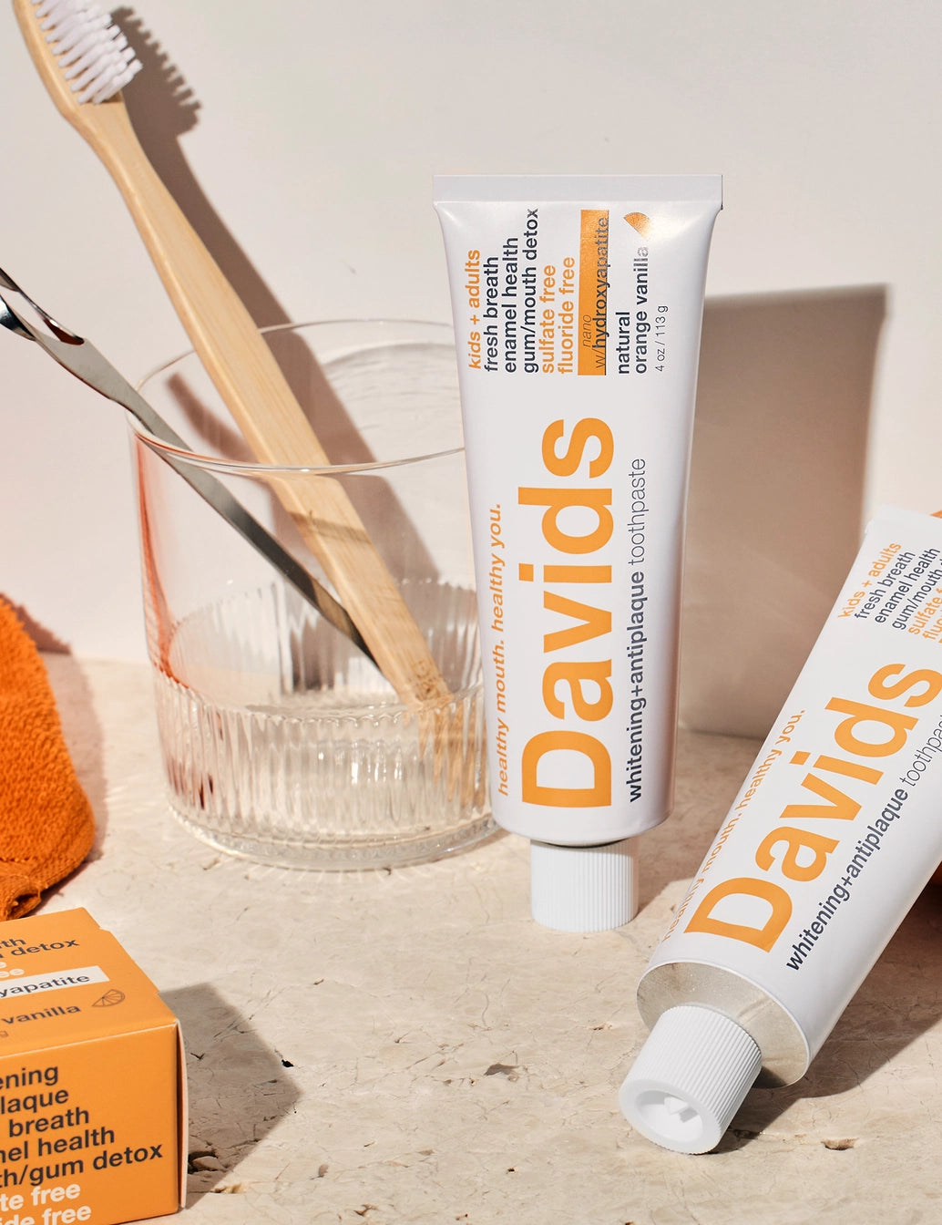 Davids Natural Toothpaste - Orange Vanilla