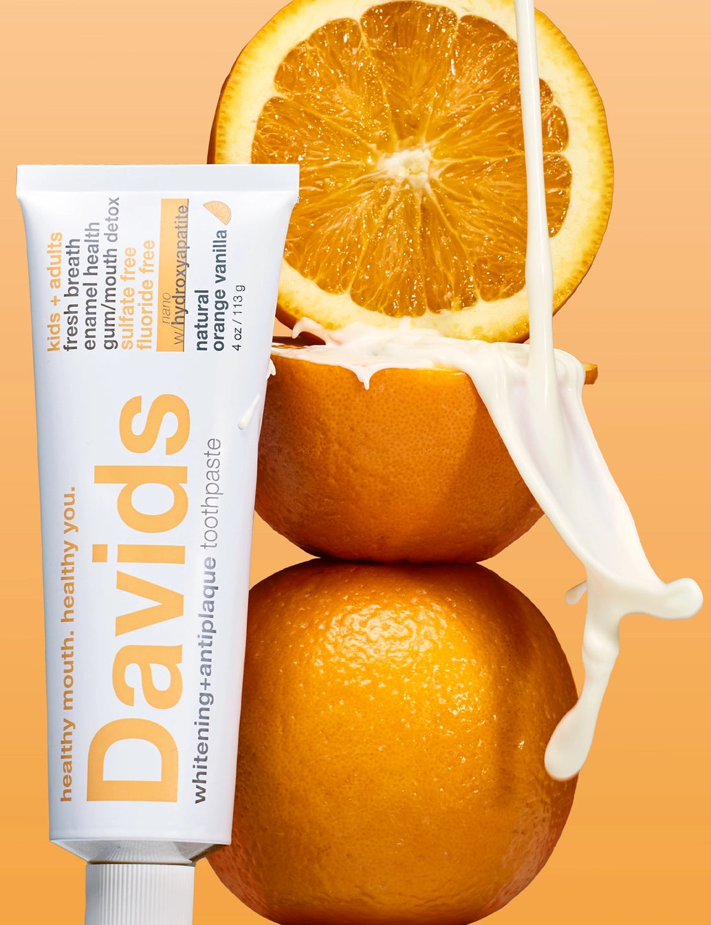 Davids Natural Toothpaste - Orange Vanilla